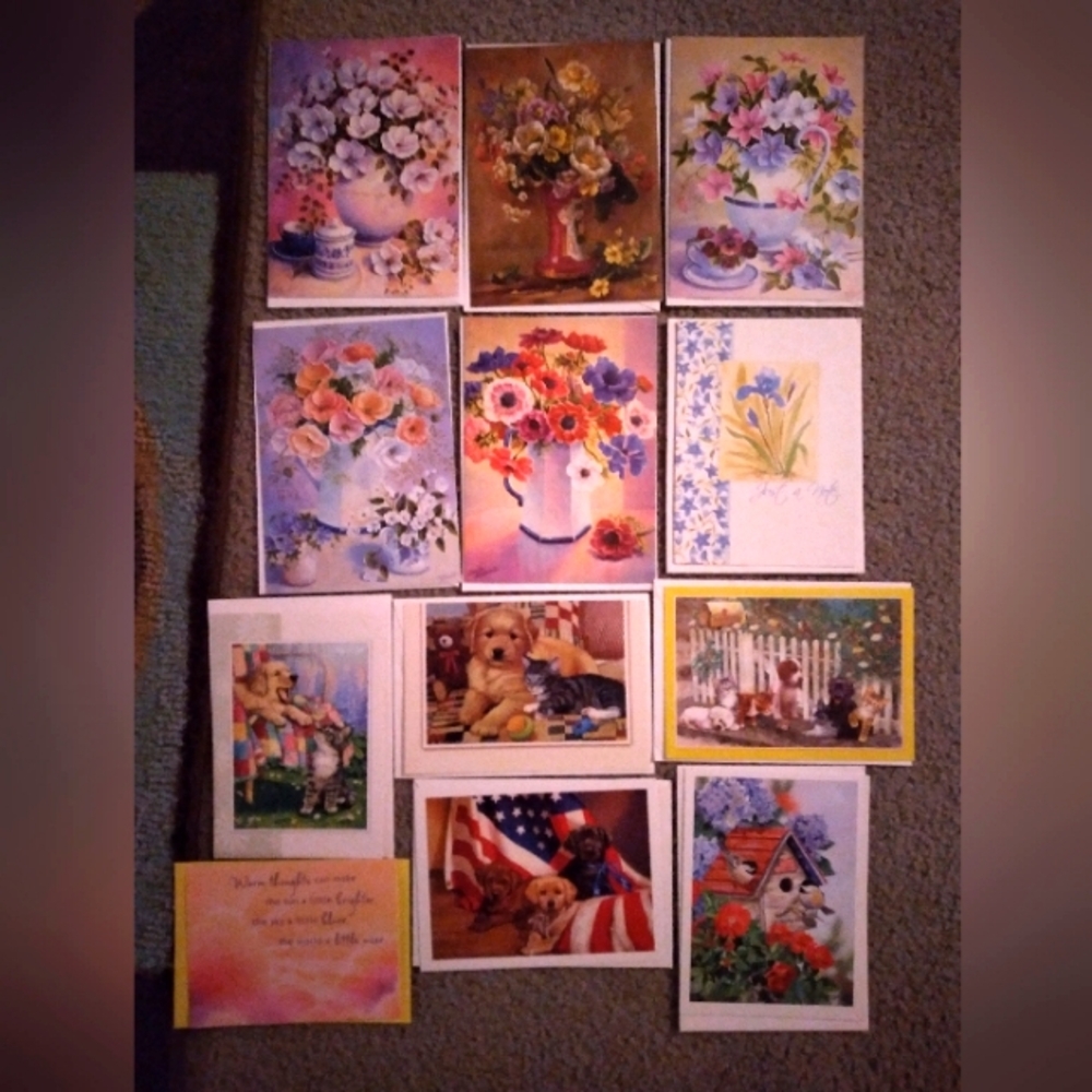 Lot of 12 cards! Blank inside
